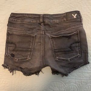 Distressed American Eagle Midi Shorts